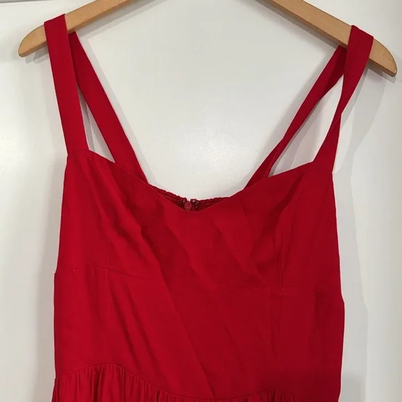 NWT reformation red celestia dress size 8 - Picture 4 of 9